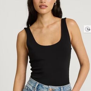 Express Sleek Black Thong Body Suit